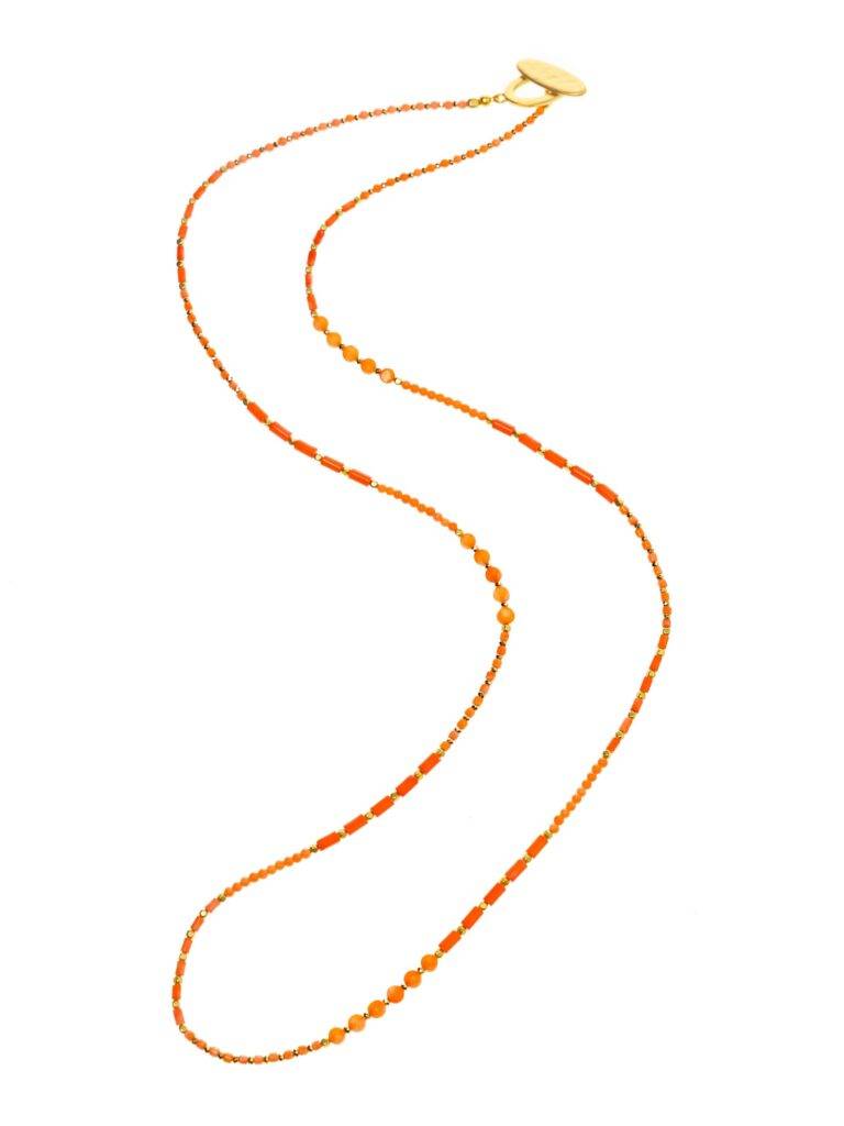 Apricot Maxi Gold Necklace