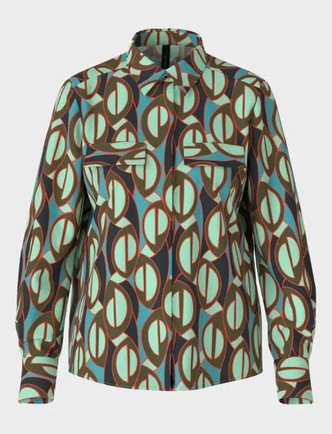 Marc Cain Additions T Patterned Blouse SA 51.02 W02 Col 142 main image 1