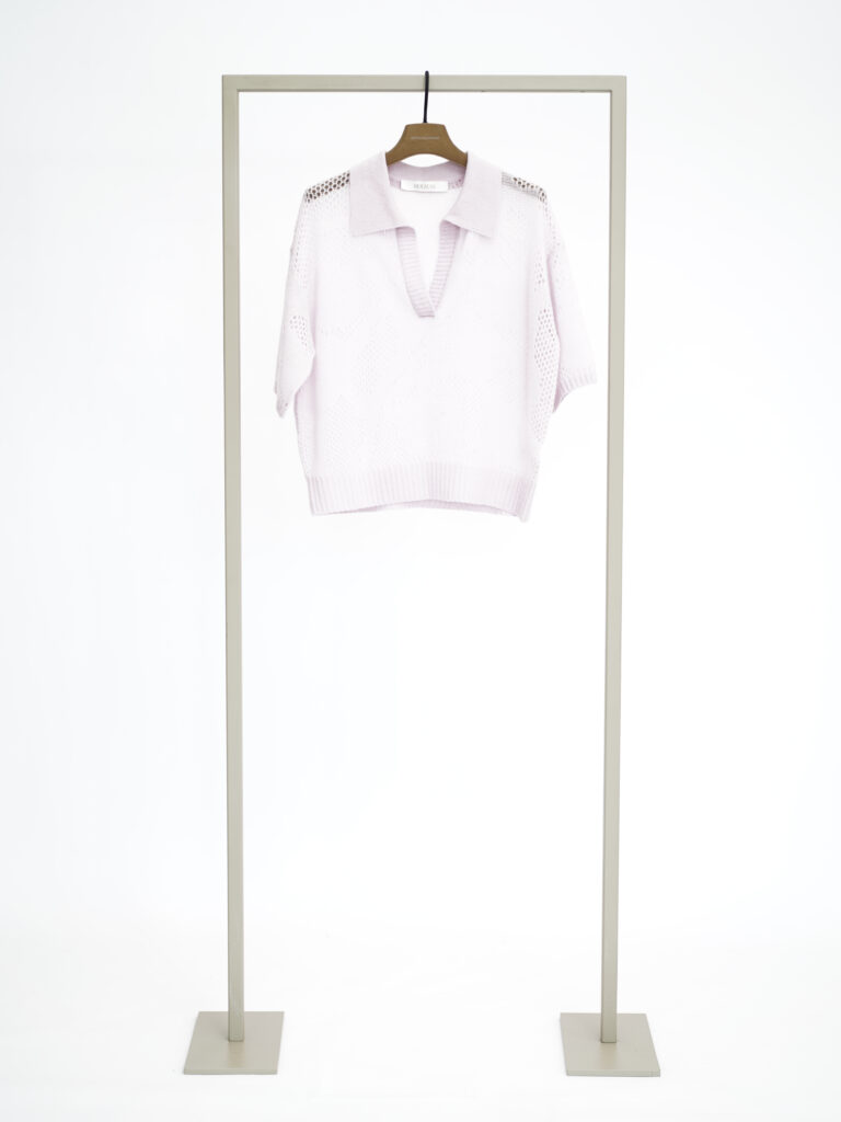 Herzen Short Sleeve Sweater Pink