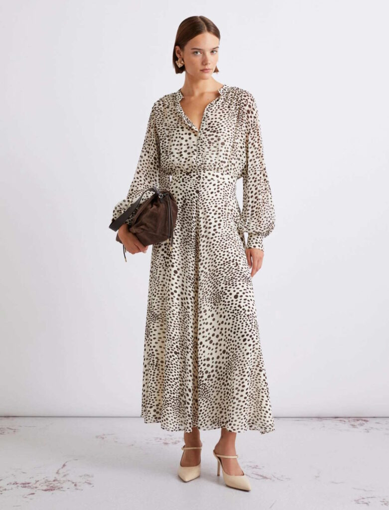 Marella Long Printed Shirt Dress