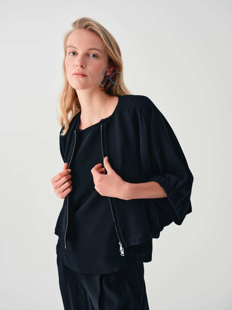 Beatrice B Short Jacket with Wide Sleeves