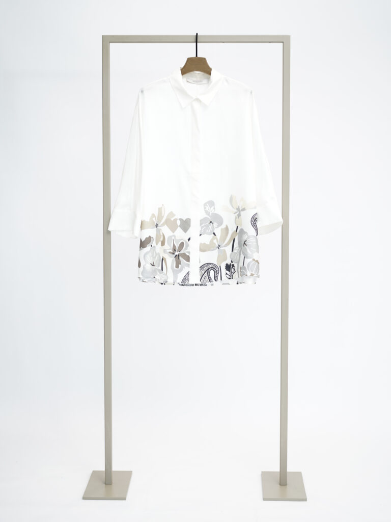 Herzen Bloue with Flower Grey
