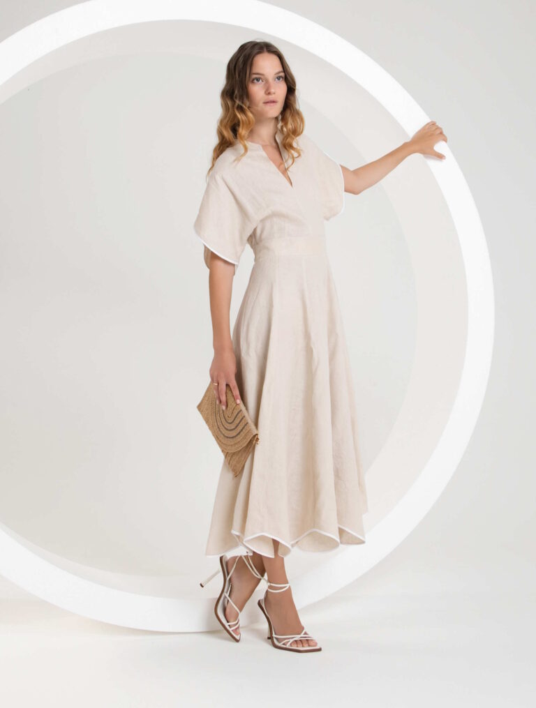 Purotatto Linen Dress