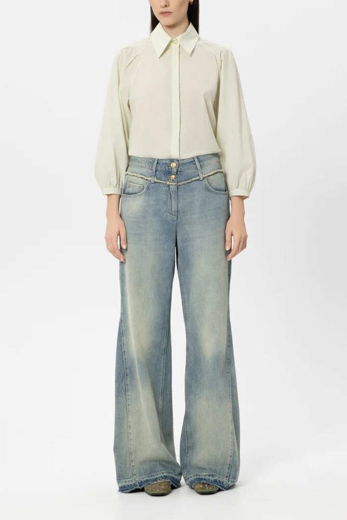 Luisa Cerano Flared Denim Jean