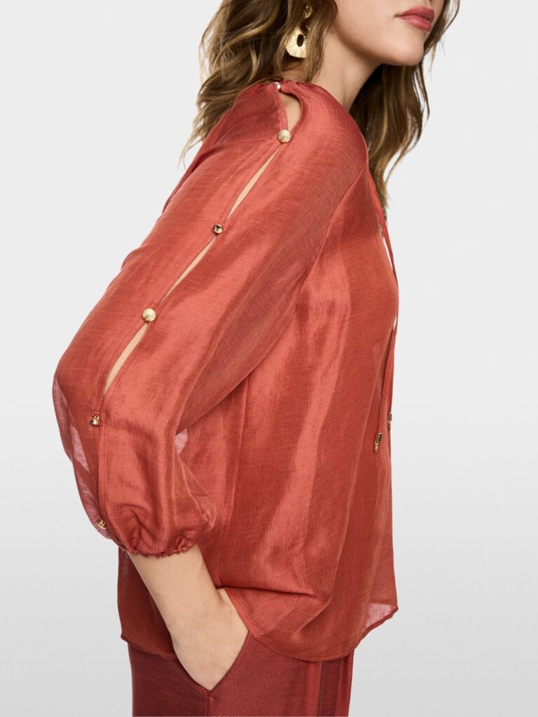Marc Cain Blouse in Linen-Silk