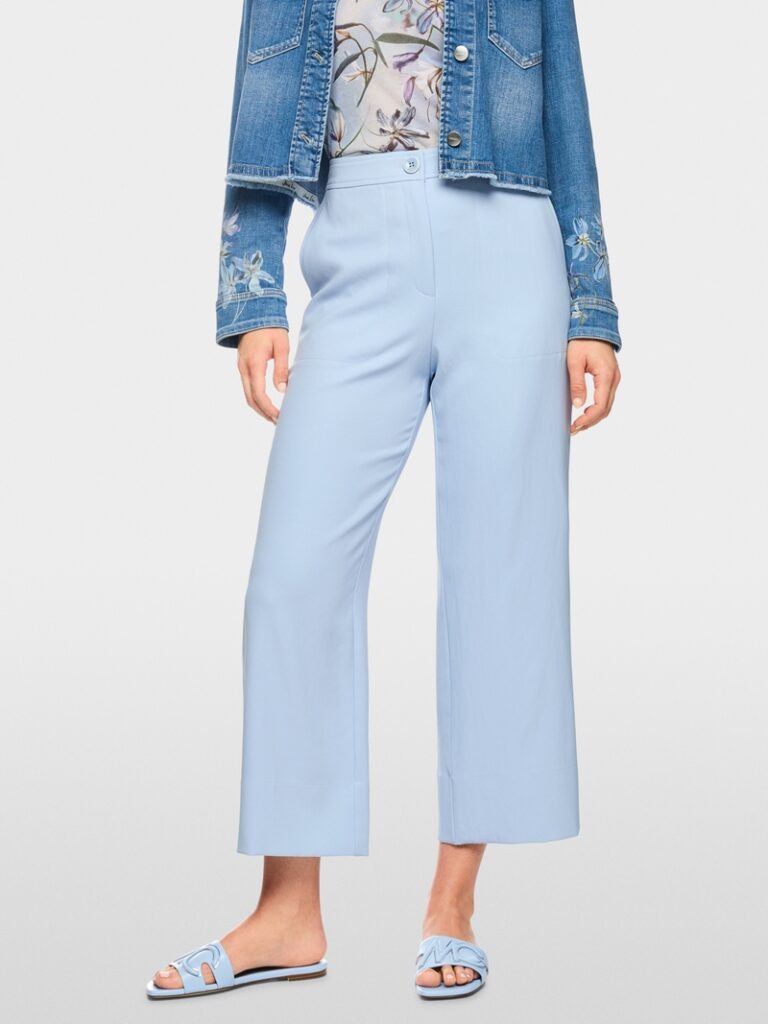 Marc Cain Blue Wide Fit Trousers