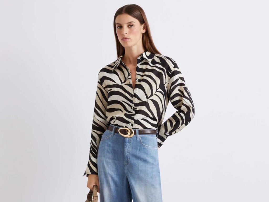 Marella Printed Linen Shirt
