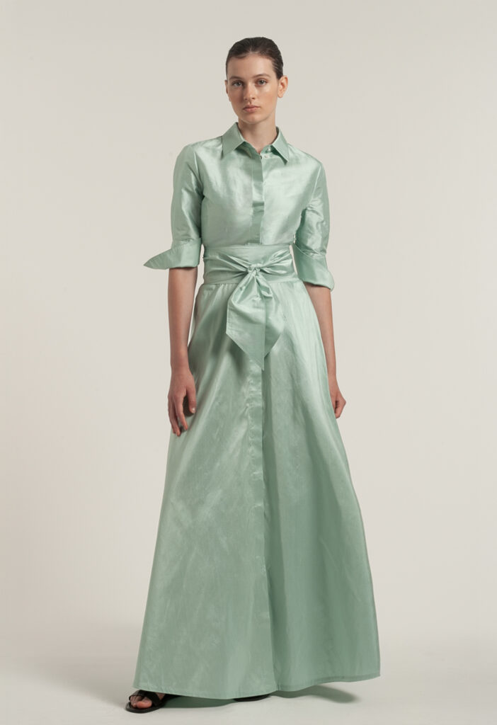 Sara Roka Silk Dress Mint
