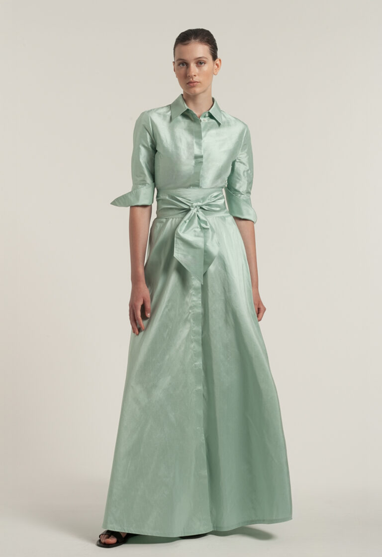 Sara Roka Silk Dress Mint