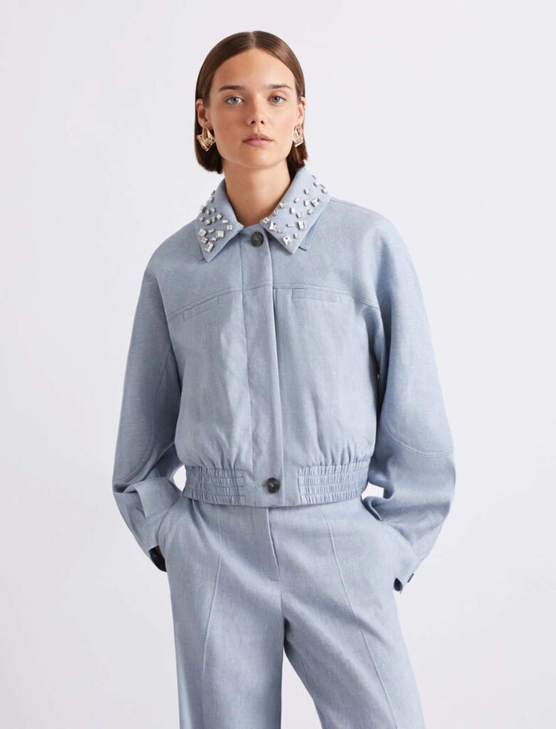 Marella Light Blue Sporty Jacket