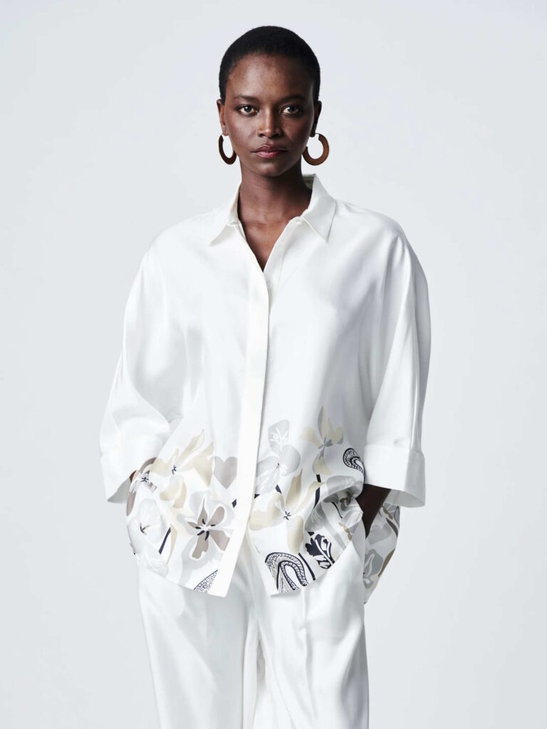 Herzen Blouse with Flower Print