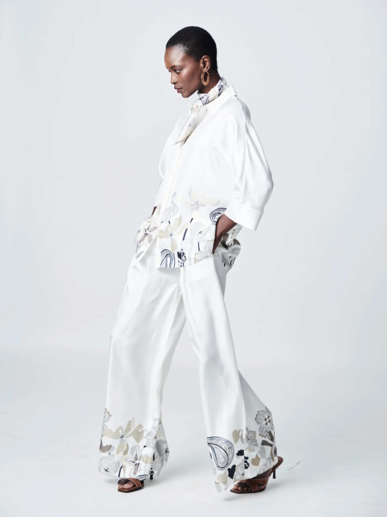 Herzen Trousers with Flower Print