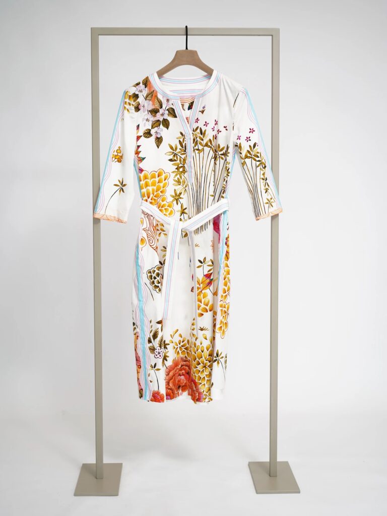 Herzen Cotton Dress Flamingo
