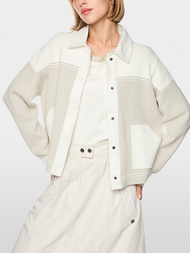 Marc Cain Cardigan with Denim Detail