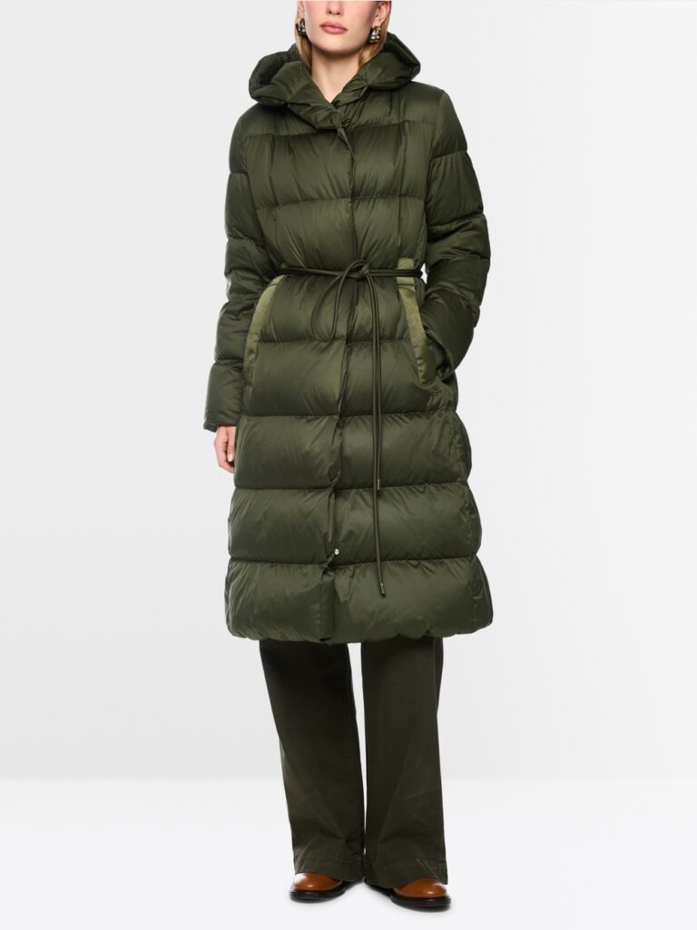 Marc Cain Long Down Coat with Hood