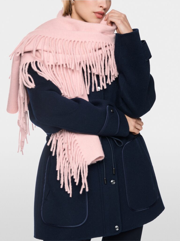 Marc Cain Wool Scarf with Fringes